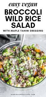 Broccoli Wild Rice Salad Recipe Wild Rice Salad Wild Rice Recipes Wild Rice Salad Recipe