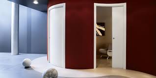 Single, double, glass and fire rated pocket sliding door kits suitable for uk homes. Circular Single Sliding Pocket Door System For Curved Door Eclisse World