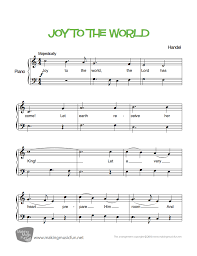 Joy To The World Easy Piano Sheet Music Digital Print Visit Makingmusicfun Net For Free Sheet Mus Sheet Music Beginner Piano Music Easy Piano Sheet Music