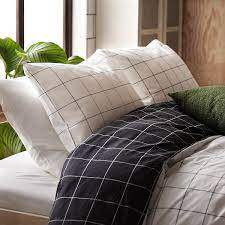 Compra copripiumino ikea tramite il nostro portale. Vitklover Copripiumino E Federa Bianco Nero A Quadri 150x200 50x80 Cm Ikea It