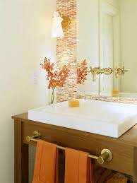 Decorate your bathroom to bring beauty and style to this functionale. 50 Cool Orange Bathroom Design Ideas Digsdigs