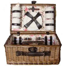 For your next wicker picnic basket and picnic set, picnic time has you covered. For 4 Person Luxury Wicker Picnic Basket Reinforced Handle Hamper For Sale Online Ebay