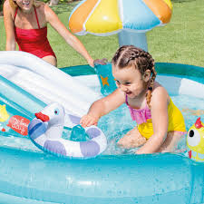 Intex Piscine De Jeu Gator Piscine Enfant Piscine Bebe Turquoise Multicolore Piscines Et Bassins Pour Enfants