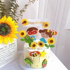Dettagli su sorella bright girasole fiori design buon compleanno con una bella strofa card mostra il titolo originale. Panno Del Fumetto Della Torta Deocration Ape Fiore Di Cactus Semi Di Girasole Torta Di Buon Compleanno Toppers Per Boy Delle Ragazze Di Compleanno Del Bigne Della Decorazione Cake Decorating Supplies Aliexpress
