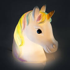 Rainbow Unicorn Night Light Lamp Mains Powered Led Globe Yellow Octopus