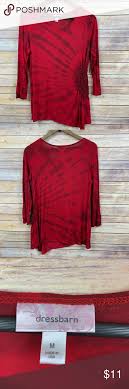 Dress Barn Red Tie Dye Top A012 Dress Barn Dresses Tie Dye Top Clothes Design