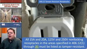 Tamper resistant receptacles feature a ul listed safety shutter system that prevents the insertion of foreign objects into a receptacle. 2020 Nec 406 12 Tamper Resistant Receptacles Youtube