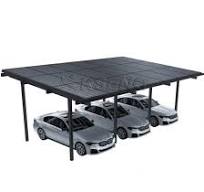 10KW Solar Aluminum Waterproof Solar Carport Bracket ...