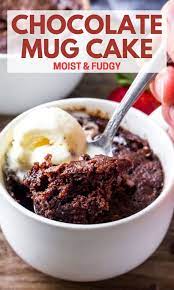Chocolate Mug Cake Recipe Mug Recipes Desserts Chocolate Mug Cakes