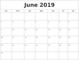 June 2019 Blank Calendar Landscape And Vertical Layout Free Dowload June Calendar Printable Calendar Printables June 2019 Calendar