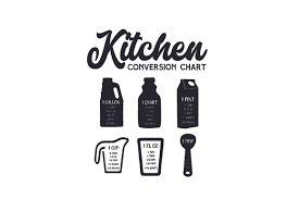 Download Kitchen Conversion Chart Svg Cut File By Creative Fabrica Crafts Creative Fabrica PSD Mockup Templates