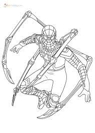 Coloring pages of batman, superman, spiderman, iron. Iron Spiderman Coloring Pages New Pictures Free Printable