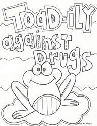 Each printable highlights a word that starts. Red Ribbon Week Coloring Pages And Printables Classroom Doodles
