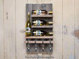 Newenglandbarnwood This Beautifully Unique And Rustic Farmhouse Wall Mount Wine Rack Wine Wine Gl Reclaimed Wood Wine Rack Wine Rack Wall Farmhouse Wine Racks