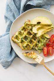 Zucchini Noodle Egg Waffle Inspiralized Healthy Veggie Forward Recipes With A Bit Of Motherhood Realness Spiralizer Recipes Brunch Recipes Breakfast Brunch Recipes