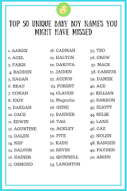 Top 50 Unique Baby Boy Names You Might Have Missed Dollar Mommy Club Cuteunisexpuppynames Unique Baby Boy Names Cute Baby Boy Names Baby Boy Names