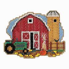 A color printer works best for this, so you can easily select colors. Harvest Barn Bead Cross Stitch Kit Mill Hill 2018 Autumn Harvest Mh181821