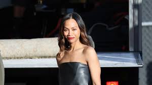 Zoe Saldaña Elevates Her Sheath Dress With Artful Louboutin Heels