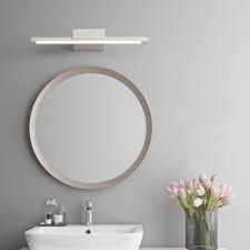 Satin White Tube Vanity Light Antifogging Waterproof 9w 16w Over Mirror Bathroom Vanity Lighting In Acrylic Shade 4 Sizes For Option Beautifulhalo Com
