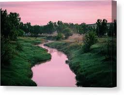 Cotton Candy River Canvas Print