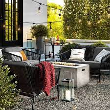 Standish 2pk Patio Club Chair Black Gray Project 62 Patio Furniture Collection Patio Loveseat Patio Seating Arrangement