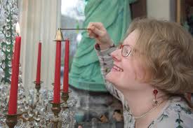 Leeds woman celebrates engagement to a 90-year-old CHANDELIER she loves to  'kiss and cuddle'