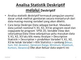 Analisa Statistik Deskriptif Deskpritive