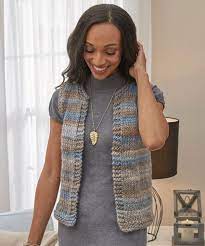 These patterns for knitting beginners will help build your confidence plus you'll get to knit something that you can use as well. Simply Styled Vest Knit Vest Pattern Women Knit Vest Pattern Vest Pattern