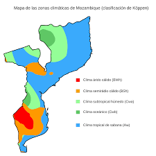 Mozambique Map Of Köppen Climate Classification Desert