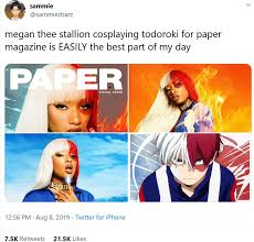 Megan thee stallion todoroki song. Megan Thee Stallion Todoroki Cosplay