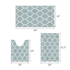 The best cheap rugs are designed from materials that work with your lifestyle and will c. Bathroom Rugs 3 Piece Set Non Slip Ultra Thin Bath Rugs For Bathroom Floor Washable Cotton Bathroom Mats Set Geometric Overstock 32732862