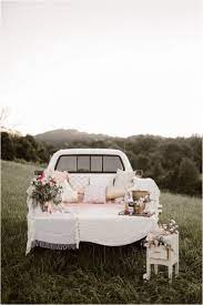 Vintage Inspired Vow Renewal Vintage Truck Wedding Flower Decoration Wedding Car Knoxville Wedding Photographer
