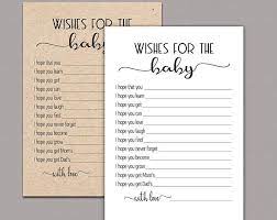 Baby Wish Cards Wishes For Baby Cards Baby Advice Printable Etsy Wishes For Baby Cards Wishes For Baby Baby Cards