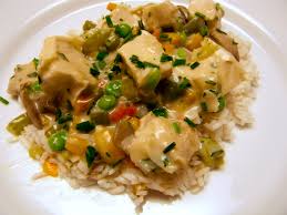 Slowly stir in the chicken broth and the heavy cream, stirring constantly. Chicken A La King Cooking For My Dad
