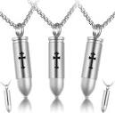 Amazon.com: BGAFLOVE Set of 3 Silver Cremation Jewelry for Ashes ...