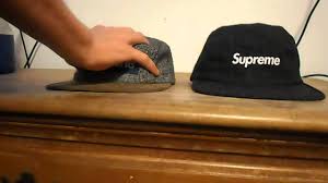 How to tell apart supreme box logos navy is real the vile coloured one is fake. How To Tell If Your Supreme Hat Is Fake Youtube