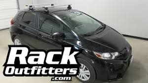Roof rack that is originally adapted to chevy uplander minivan but has been adapted to fit a 1999 honda civic. 2015 2016 Honda Fit With Thule Aeroblade Roof Rack Crossbars Youtube