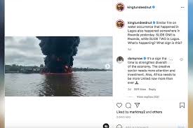Read all the latest news, breaking stories, top headlines, opinion, pictures and videos from nigeria and the world on today.ng Mysterious Fire Breaks Out Over The Waters Of Beach In Nigeria Gulftoday