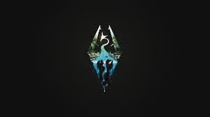 Imgur Com Skyrim Wallpaper Gaming Wallpaper Skyrim Logo