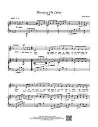 Sheet music (pdf) by sally deford, with demo recordings for most selections. Because He Lives Duet Sally Deford Music