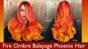 Fire Ombre Balayage Phoenix Hair