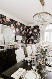 Rose Le Soir Mural In 2021 Dining Room Wallpaper Dining Room Accents Room Wallpaper