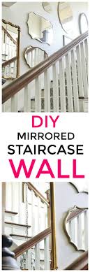 Omgai diy mirror wall sticker, removable round acrylic mirror decor of self adhesive circle for art window wall decal kitchen home decoration, 30pcs. Diy Mirrored Staircase Wall Project Thistlewood Farm