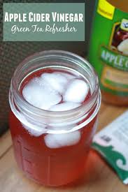 apple cider vinegar green tea refresher
