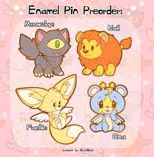 𝔅𝔞𝔪𝔟𝔦 ⛓ on X: Excited to announce that these petpet enamel pins are  officially up for preorder!! 💫 meowclops, Noil, Faellie, and an Ona! They  are $12 each OR $40 for all