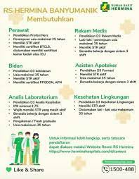 Karyawan pabrik di semarang cari di antara 17.000+ lowongan kerja terbaru pekerjaan penuh waktu, sementara dan paruh waktu langganan informasi lowongan kerja cepat & gratis pemberi kerja terbaik di semarang kerja: Info Loker Rs Hermina Banyumanik Semarang