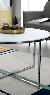 table basse ronde effet marbre blanc et pieds en metal d80 cm alcino miliboo table basse table basse ronde decoration maison