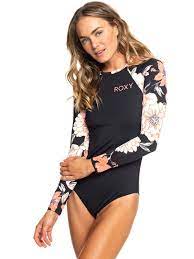 Onesie Long Sleeve Upf 50 Zip Up One Piece Rashguard In 2021 Long Sleeve Swimsuit Long Sleeve Swimwear Cheeky Swimsuits