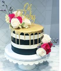 Black And White Drip Cake Ideas 20 Fabulous Drip Cakes Inspiration Find Your Cake Inspiration Kate Spade Cake Baby Shower Drip Cake Kate Spade Baby Shower