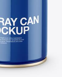 Download Opened Glossy Spray Can Mockup In Can Mockups On Yellow Images Object Mockups PSD Mockup Templates
